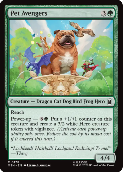 Pet Avengers single card from Magic: the Gathering