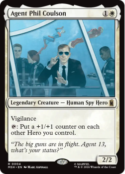 Agent Phil Coulson single card from Magic: the Gathering