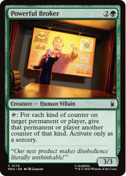 Powerful Broker single card from Magic: the Gathering