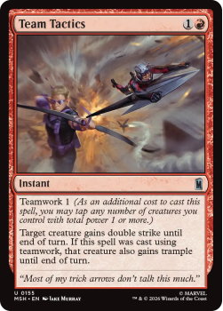 Team Tactics single card from Magic: the Gathering