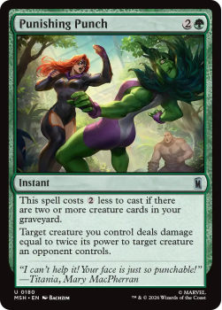 Punishing Punch single card from Magic: the Gathering