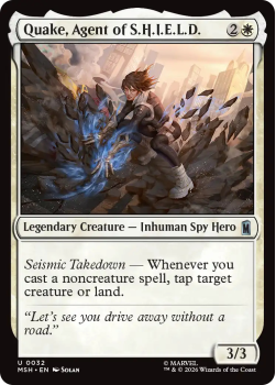 Quake, Agent of S.H.I.E.L.D. single card from Magic: the Gathering