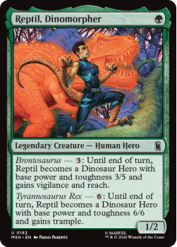 Reptil, Dinomorpher single card from Magic: the Gathering