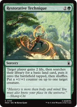 Restorative Technique single card from Magic: the Gathering