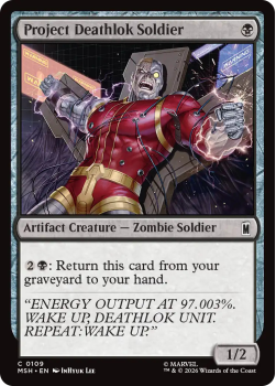 Project Deathlok Soldier single card from Magic: the Gathering