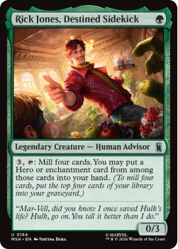 Rick Jones, Destined Sidekick single card from Magic: the Gathering