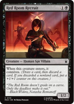Red Room Recruit single card from Magic: the Gathering
