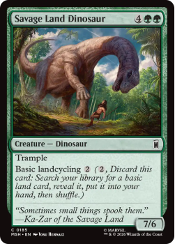 Savage Land Dinosaur single card from Magic: the Gathering