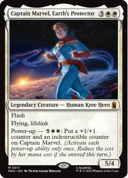 Captain Marvel, Earth's Protector single card from Magic: the Gathering
