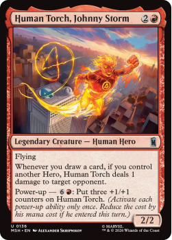 Human Torch, Johnny Storm single card from Magic: the Gathering