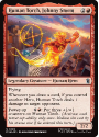 Human Torch, Johnny Storm : 0136 MARVEL SUPER HEROES - Magic the Gathering Single Card