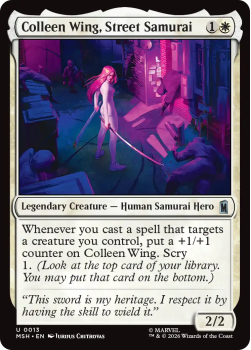 Colleen Wing, Street Samurai single card from Magic: the Gathering