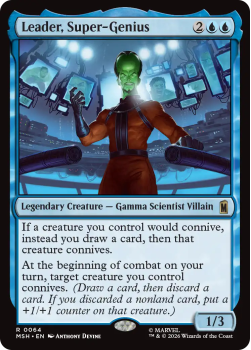 Leader, Super-Genius single card from Magic: the Gathering