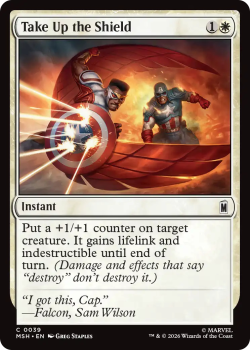 Take Up the Shield single card from Magic: the Gathering