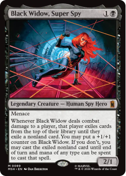 Black Widow, Super Spy single card from Magic: the Gathering