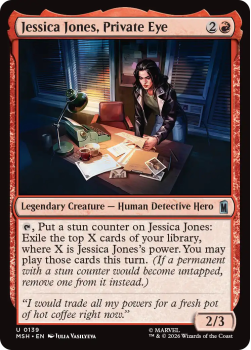 Jessica Jones, Private Eye single card from Magic: the Gathering