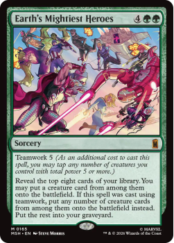 Earth's Mightiest Heroes single card from Magic: the Gathering