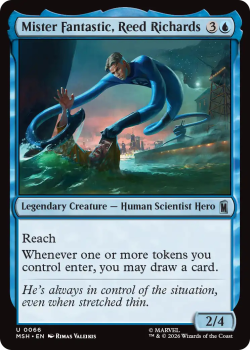 Mister Fantastic, Reed Richards single card from Magic: the Gathering