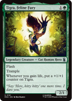 Tigra, Feline Fury single card from Magic: the Gathering