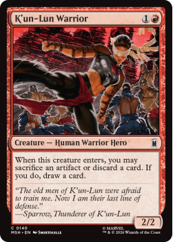 K'un-Lun Warrior single card from Magic: the Gathering