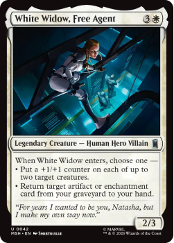 White Widow, Free Agent single card from Magic: the Gathering
