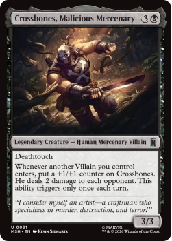 Crossbones, Malicious Mercenary single card from Magic: the Gathering