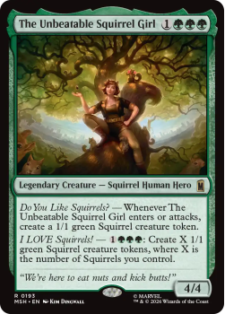 The Unbeatable Squirrel Girl single card from Magic: the Gathering