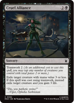 Cruel Alliance single card from Magic: the Gathering