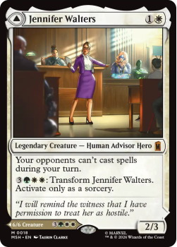 Jennifer Walters // The Sensational She-Hulk single card from Magic: the Gathering