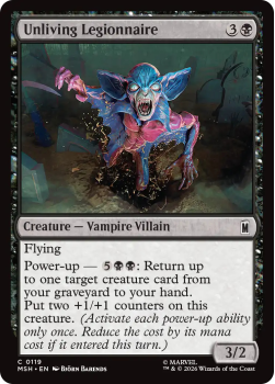 Unliving Legionnaire single card from Magic: the Gathering