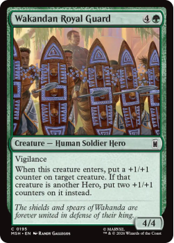 Wakandan Royal Guard single card from Magic: the Gathering