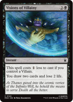 Visions of Villainy single card from Magic: the Gathering