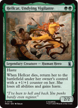 Hellcat, Undying Vigilante single card from Magic: the Gathering