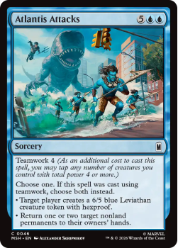 Atlantis Attacks single card from Magic: the Gathering
