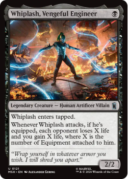 Whiplash, Vengeful Engineer single card from Magic: the Gathering