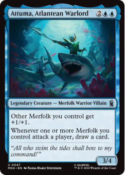 Attuma, Atlantean Warlord single card from Magic: the Gathering
