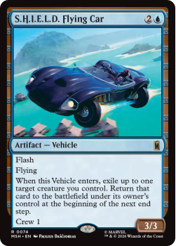 S.H.I.E.L.D. Flying Car single card from Magic: the Gathering