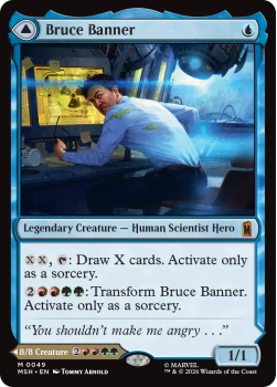 Bruce Banner // The Incredible Hulk single card from Magic: the Gathering