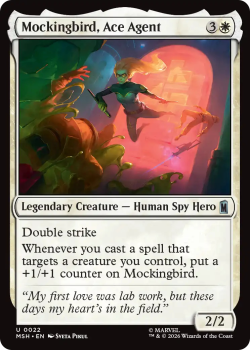 Mockingbird, Ace Agent single card from Magic: the Gathering
