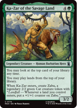 Ka-Zar of the Savage Land single card from Magic: the Gathering