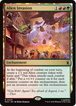 Alien Invasion single card from Magic: the Gathering
