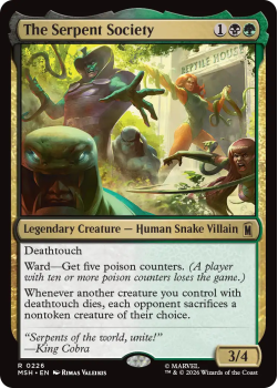 The Serpent Society single card from Magic: the Gathering