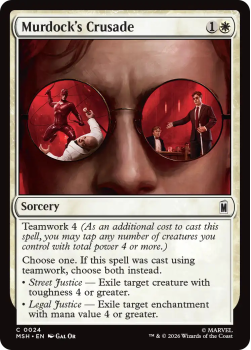 Murdock's Crusade single card from Magic: the Gathering
