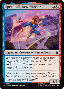 Speedball, New Warrior single card from Magic: the Gathering