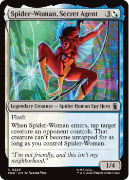 Spider-Woman, Secret Agent single card from Magic: the Gathering