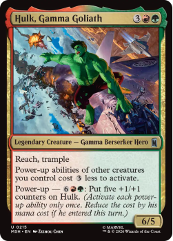 Hulk, Gamma Goliath single card from Magic: the Gathering
