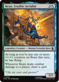 Beast, Erudite Aerialist single card from Magic: the Gathering