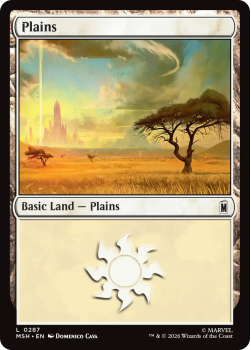 Plains single card from Magic: the Gathering
