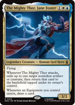 The Mighty Thor, Jane Foster single card from Magic: the Gathering