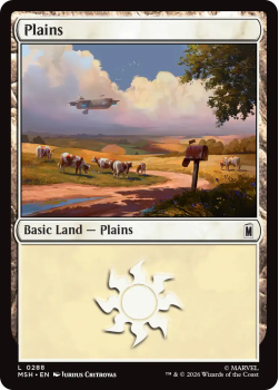 Plains single card from Magic: the Gathering